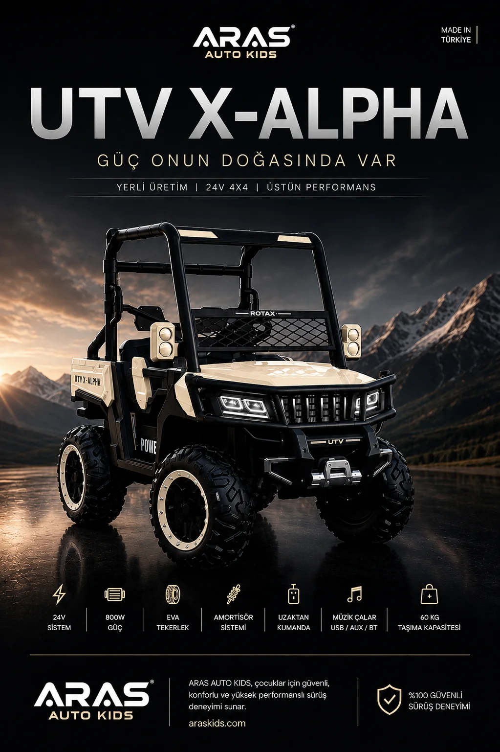 Bej UTV X-ALPHA tanıtım afişi