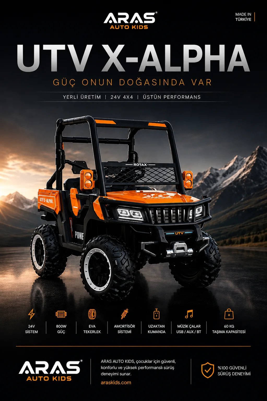 Turuncu UTV X-ALPHA tanıtım afişi